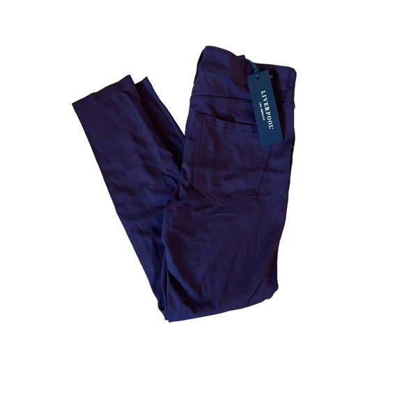 Liverpool Women's NWT Petite Aubergine Jeggings Mid‎ Rise 4/27 - Picture 1 of 4